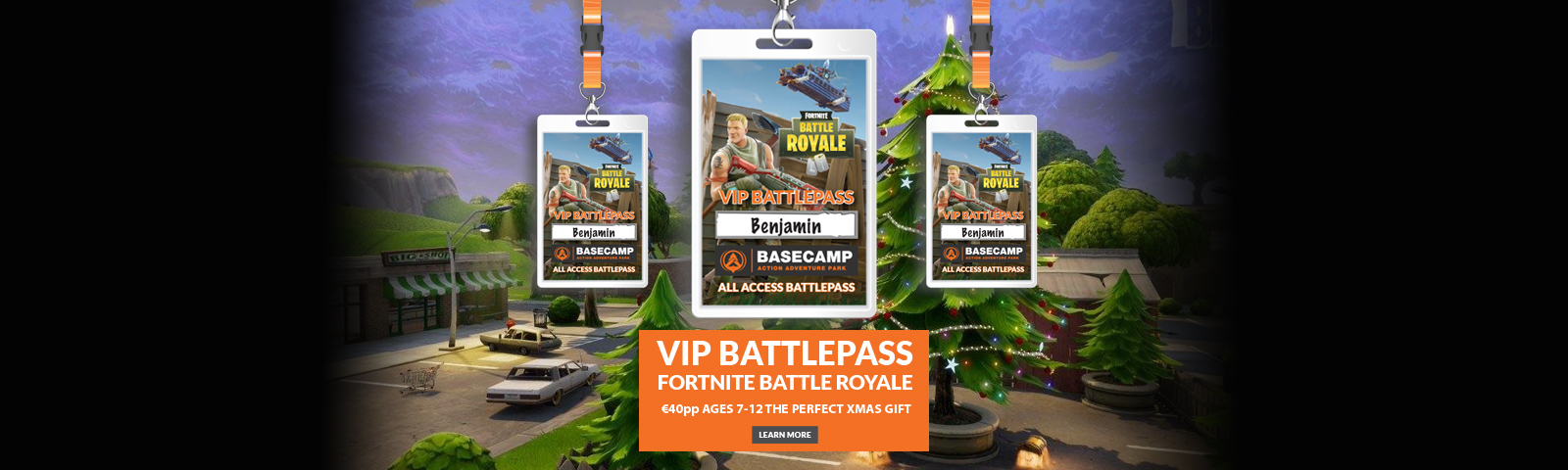 Fortnite VIP Battlepass - Basecamp Action Adventure Park - 1600 x 480 jpeg 428kB